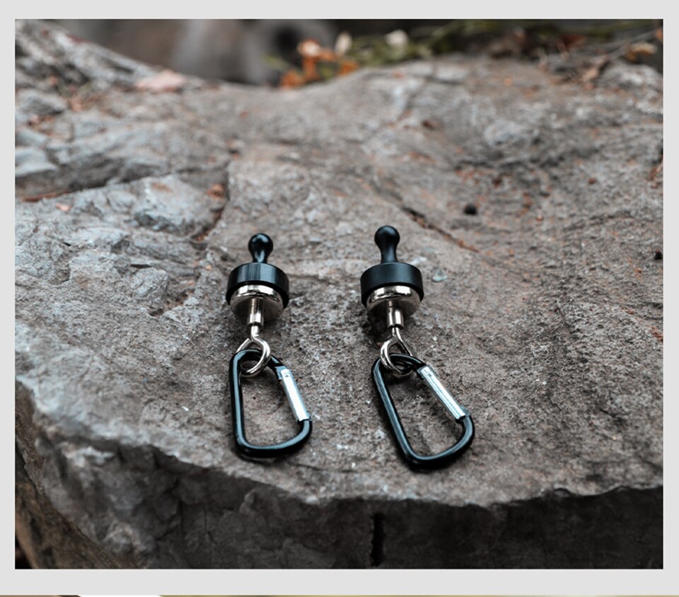 Cheap Goat Tents Camping Magnetic Hook Multifunction Outdoor Tent Canopy Carabiner Magnet Hanger Buckle Fishing Lantern Holder Hanger Hook Tools   